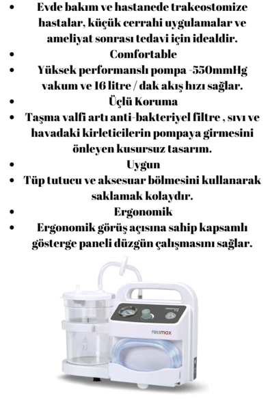 Rossmax aspiratör cihazı v3 - Resim 5