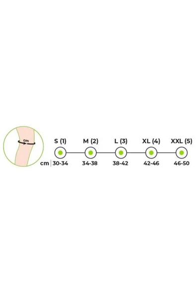 MEDİKALCİM Örme Fleksible Balenli Menisküs Dizlik XLarge - Resim 2
