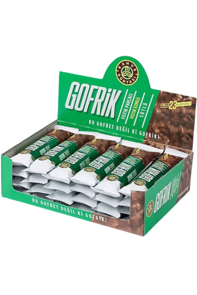 Fıstık Parçalı Fıstık Ezmeli Gofrik 33GR * 24 Adet ürün görseli 1