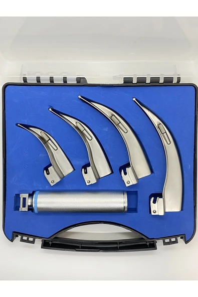 lexina Lambalı Yetişkin Laringoskop Set 4 Blade Macintosh(eğri) ürün görseli 1