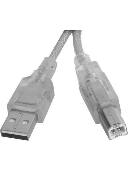 Inca İpr-02T Usb 2.0 Printer 3Mt Yazıcı Kablosu Şeffaf ( Yüzde 100 Bakır) ürün görseli 1