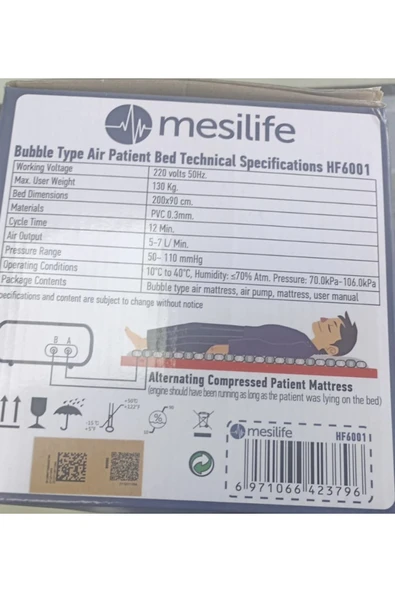 Mesilife Havalı Hasta Yatağı - Resim 2