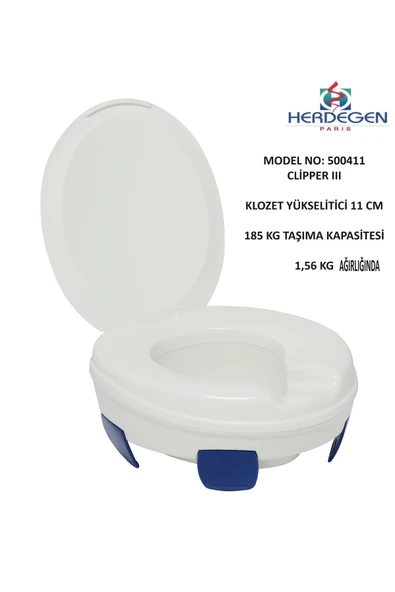 Herdegen Clipper 3 Kapaklı Klozet Yükselticisi 500411 ürün görseli 1