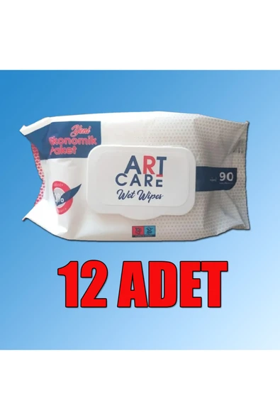 ART CARE Islak Mendil 90lı  12 Paket ürün görseli 1