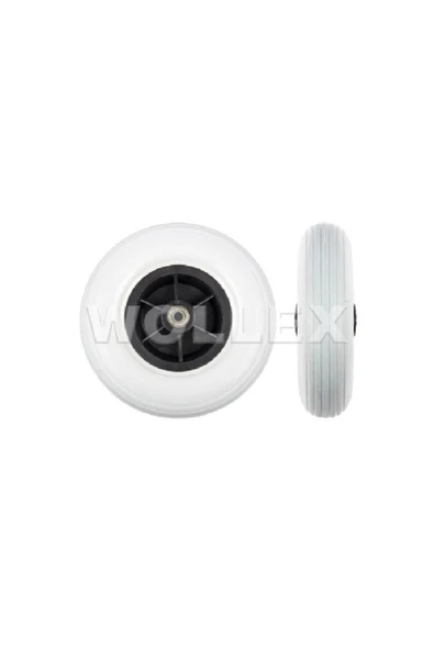 WOLLEX 200x50 Manuel Tekerekli Sandalye Jantlı Dolgu Ön Tekeri ürün görseli 1