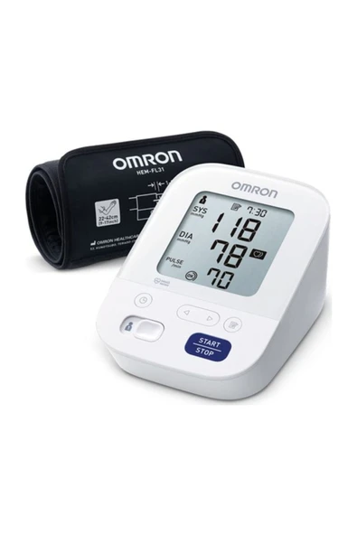 Omron M3 Comfort Kolay Kullanım Üst Koldan Ölçer Pilli Tansiyon Aleti ürün görseli 1