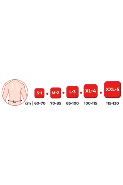 Variteks Unisex Bej Elastik Dorso Lomber Korse - Resim 3
