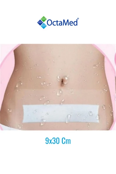sema karakoç Su Geçirmez Şeffaf Pu Film Yara Örtüsü (sezeryan Bandı) Octamed 5 ADET 9cmx30cm ürün görseli 1
