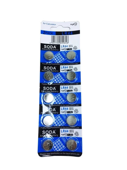 Soda Ag13 Lr44/357 Alkalin 10'lu Düğme Pil ürün görseli 1