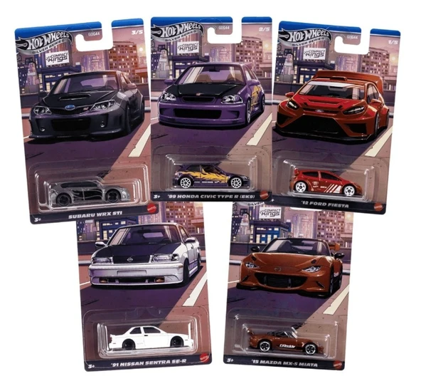 Hot Wheels Silver Series Compact Kings 5'li Set JLT20-977Q ürün görseli 1