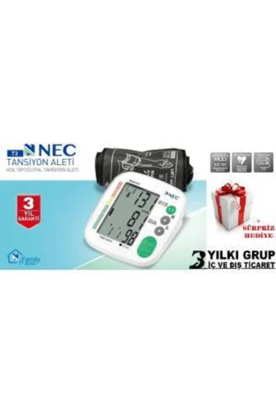 MEDİKALCİM Medisana NEC-T3 Kol Tipi Dijital Tansiyon Aleti ürün görseli 1