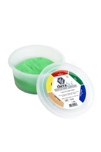 MEDİKALCİM Theraflex El Egzersiz Hamuru Yeşil Renk 57 gr ürün görseli 1