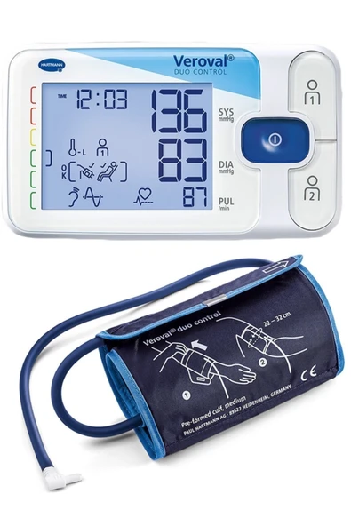 Hartmann Tansiyon Aleti, Veroval Duo Control, Osilometrik Ve Oskültatuar Ölçüm ürün görseli 1