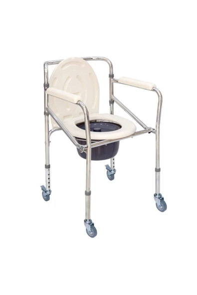 Comfort Plus Dm696 Kovalı Komot Hasta Tuvalet Ve Banyo Özellikli Tekerlekli Sandalye ürün görseli 1