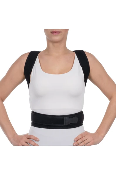 Wingmed Neopren Postureks Korse Siyah (duruş Bozukluğu, Sırt Kası Zayıflıkları) ürün görseli 1
