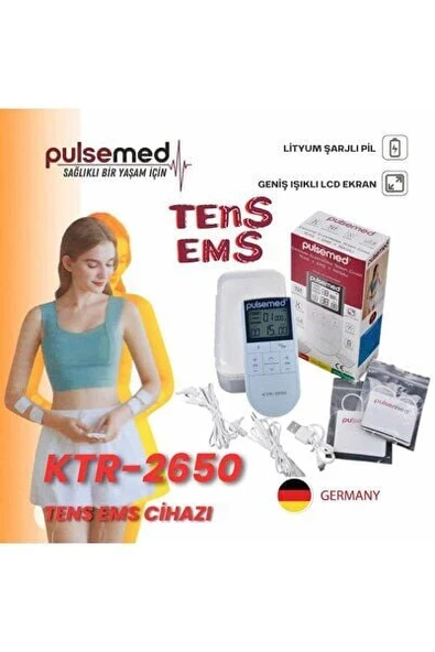 Şarjlı Entegre Elektronik Terapi Cihazı Tens + Ems + Masaj Şarj Edilebilir ürün görseli 1