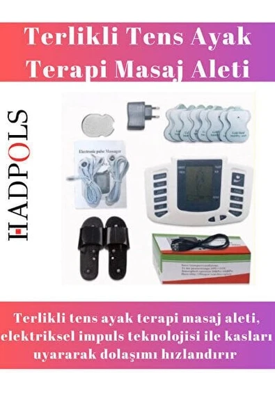 #MasajTerliği Elektriksel İmpuls Kas Rahatlatıcı Sinir Nokta Terlikli Tens Ayak Terapi Masaj Aleti ürün görseli 1