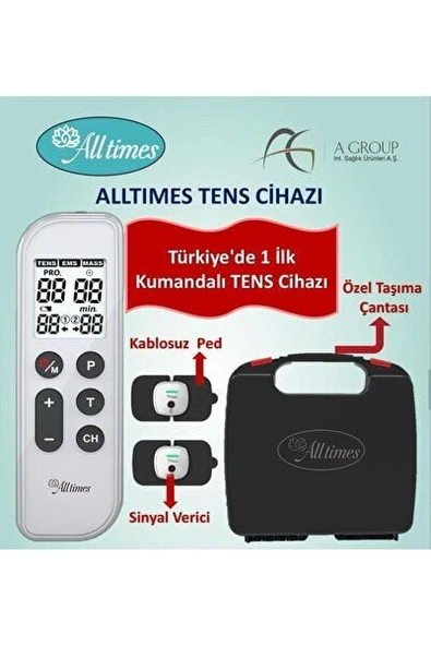 Şarjlı Kablosuz Ped Özellikli Tens Cihazı 1 Çift Ped Hediye Tens Pedi Fizyoterapi Tens ürün görseli 1