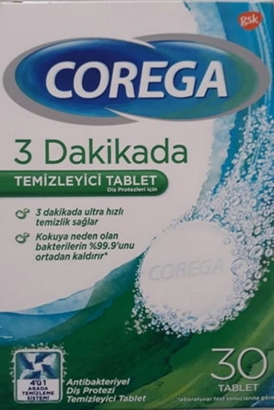 Corega 3 DakikadaTemizleyici Tablet ürün görseli 1