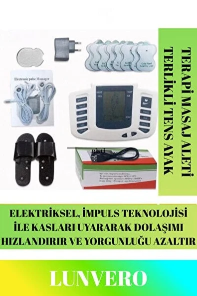 Özel Üretim Kas Rahatlatıcı Sinir Nokta Elektriksel İmpuls Terlikli Tens Ayak Terapi Masaj Aleti ürün görseli 1