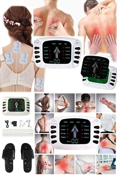 4 Pedli Tüm Vücut Akapuntur Tens Terapi Cihazı Tens Terliği Fizyoterapi 8 Modlu Elektronik Cihaz ürün görseli 1