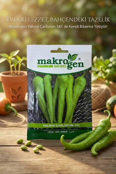 Makrogen Yalova Çarliston Biber Tohumu 25 Gr ürün görseli 1