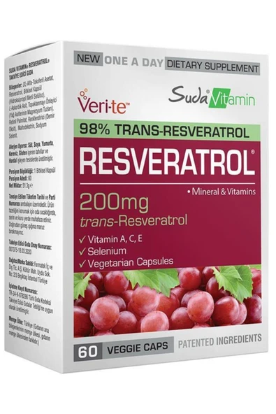 Suda Vitamin Resveratrol 60 Kapsül ürün görseli 1