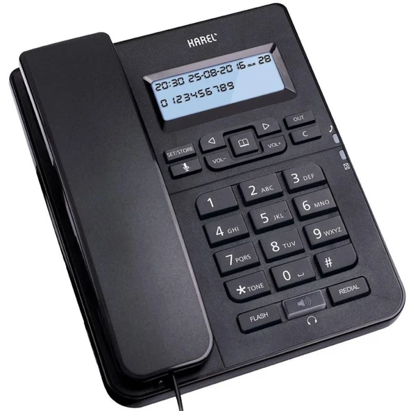 KAREL TM145 SİYAH ANALOG TELEFON CID ürün görseli 1