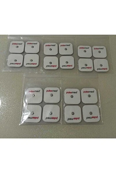 Tens Cihazı Çıt Çıtlı Yedek Elektrot 5x5 Tens Pedi 4 lü  5 Paket ürün görseli 1