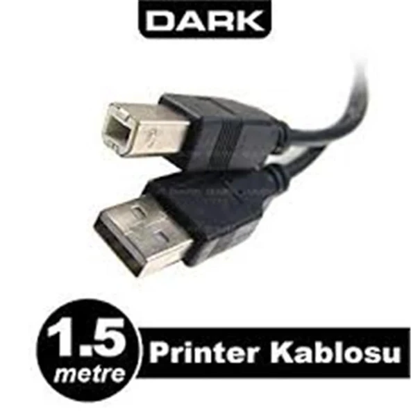 Dark DK CB USB2PRNL151 1.5mt USB 2.0 Yazıcı Kablosu ürün görseli 1