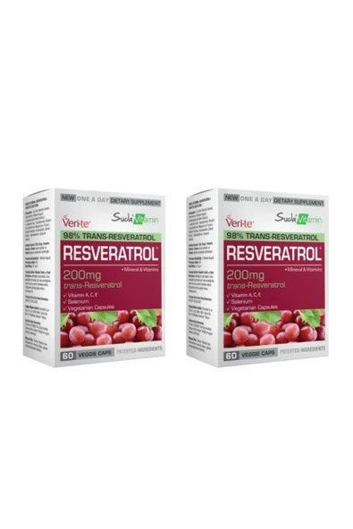 RESVERATROL 200 MG 60 KAPSÜL 2 ADET ürün görseli 1