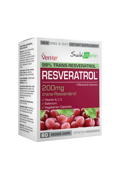 SUDA VITAMIN RESVERATROL 60 KAPSÜL ürün görseli 1