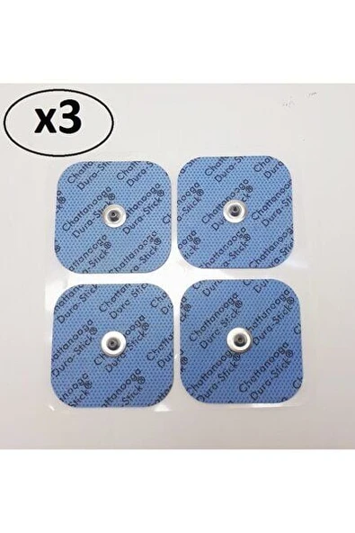 Durastick Çıtçıtlı Tens Elektrot Pedi 5 X 5 Cm 4'lü 3 PAKET ürün görseli 1