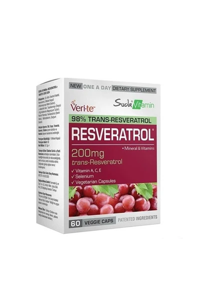 Resveratrol 60 Bitkisel Kapsül (svm101) ürün görseli 1