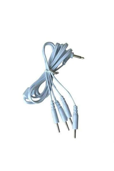 4 Uçlu Elektrot Pedi Kablosu,soketli Tens Cihazı Kablosu, Geçmeli Tens Kablosu ürün görseli 1