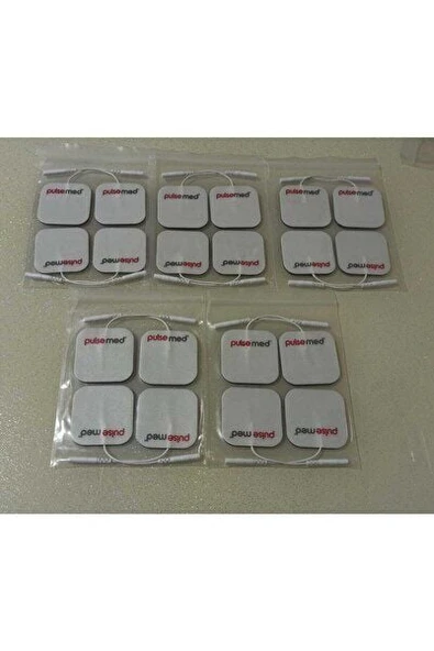 Tens Cihazı Kablolu Yedek Elektrot 5x5 Tens Pedi 4lü 5 Paket ürün görseli 1