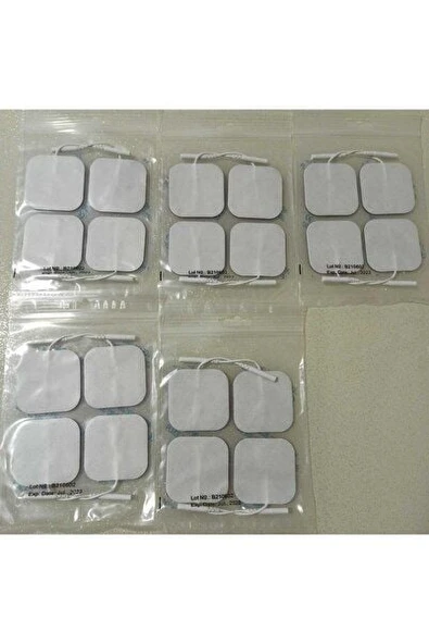 Tens Cihazı Kablolu Yedek Elektrot 5x5 Tens Pedi 4 Lü ( 5 Paket ) ürün görseli 1