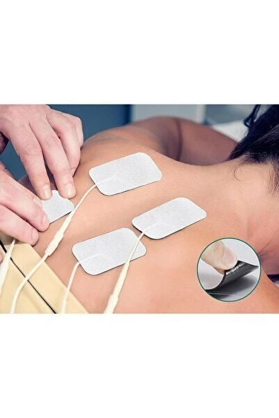 5 Paket, 20 Adet Güçlendirilmiş 5x9 cm Tens Elektrod Pedi, Yapışkanlı, Kumaş Yüzey ürün görseli 1