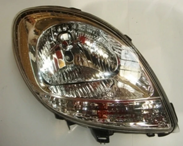Renault Kangoo Classic 2003-2012 Far Lambası Sağ Elektrikli - Motorsuz Nikelajlı(Beyaz Sinyalli) (Adet) (Oem No:77010690 ürün görseli 1