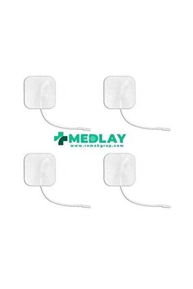 5x5 cm kablolu TENS elektrot pedleri 2 paket 8 adet ürün görseli 1