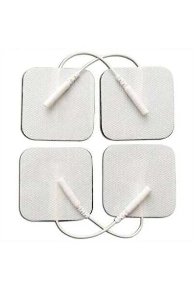 16 Adet Kablolu/soketli Tens Pedi Elektrodu (5x5cm Kare)  , Faturalı ürün görseli 1