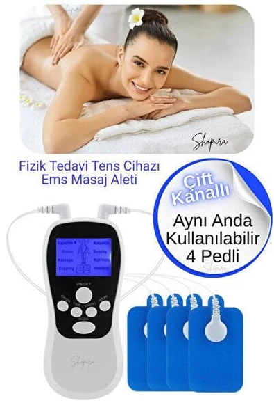 PREMİUM 2 Kanallı Fizik Tedavi Tens Cihazı Dijital Portatif Tens, Ems, Masaj Cihazı ürün görseli 1