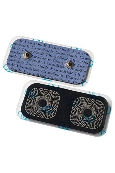 Dura-stick 5x10cm Çıtçıtlı Dikdörtgen Tens Elektrod Pedi / 2 Li Paket ürün görseli 1