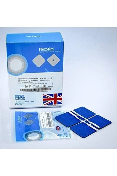 Tens Pedi Flexstim Kare Tens Elektrodu 4 Lü Paket 5*5 (3 Adet=12ped) ürün görseli 1