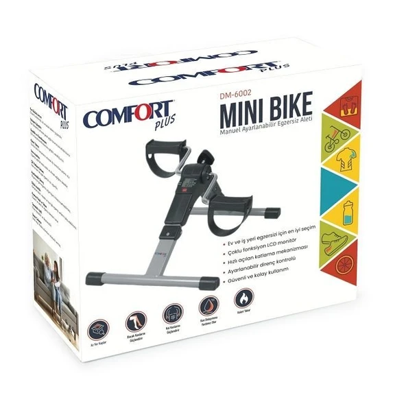 Comfort Plus DM-6002 Dijital Ekranlı Katlanabilir Manuel Egzersiz Pedalı ürün görseli 1