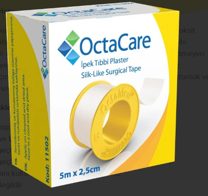 OctaCare İpek Tıbbi Plaster 5 m x 2,5 cm 1 Adet ürün görseli 1