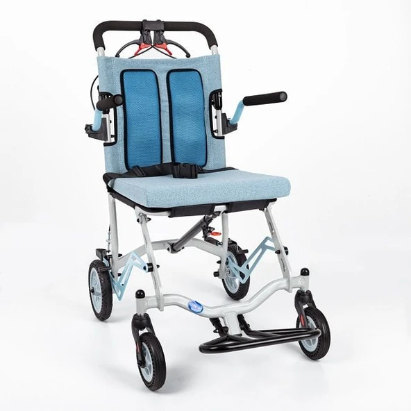 Comfort Plus DY01409LJ Mavi Transfer Tekerlekli Sandalye ürün görseli 1