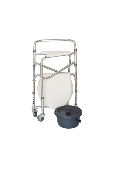 Comfort Plus Dm696 Tekerlekli Kovalı Komot ürün görseli 1