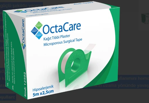 OctaCare Kağıt Tıbbi Plaster  5 m x 2,5 cm	1 Adet (Dispenserli) ürün görseli 1