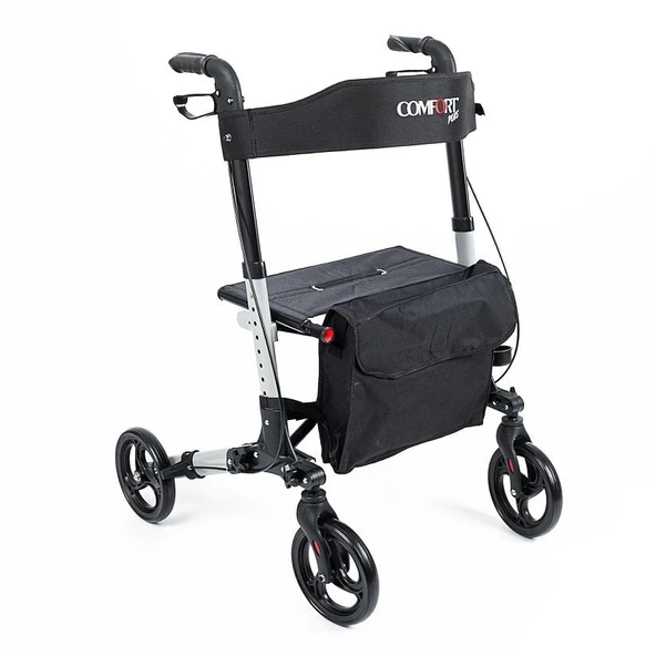 Comfort Plus DM-9102 Gri Lüx Alüminyum Rolatör ürün görseli 1